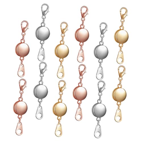 CLISPEED Magnetischer Schmuckverschluss Teilig Runde Magnetische Verschlüsse für Armband und Halskette Eleganter Magnetischer DIY Charm Einfaches Ablegen Dekorativer Schmuckverschluss CLISPEED Magnetischer Schmuckverschluss Teilig Runde Magnetische Verschlüsse für Armband und Halskette Eleganter Magnetischer DIY Charm Einfaches Ablegen Dekorativer Schmuckverschluss von CLISPEED