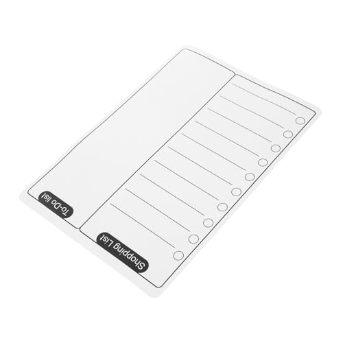 CLISPEED Magnetisches Whiteboard Kühlschrank Notizblock Abwischbar Magnetische Pinnwand Küche Wochenplaner Praktisch Einfach zu Beschreiben und Organisieren für Familie und Büro von CLISPEED