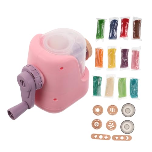 CLISPEED Manuelle Nudelmaschine Spielset für DIY Modelliermasse Extruder Kreatives Küchenspielzeug mit Buntem Pädagogisch Fördernd Ungiftig für Fantasievolles Rollenspiel von CLISPEED
