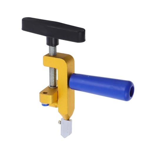 CLISPEED Manueller Fliesenschneider und Glasschneider mit Ergonomischem Griff Einteiliger Robuster Bauweise Verstellbarem Schneidwerkzeug für Keramik Spiegel und Mosaik für Diy und Profi von CLISPEED