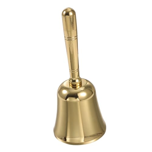 CLISPEED Messing Handglocke mit Ergonomischem Griff Leichte Service und Empfangsglocke für Restaurant Hotel Bar und Haustiertraining Klarer Klang Rostfrei Mittelgroß Vielseitig Einsetzbar CLISPEED Messing Handglocke mit Ergonomischem Griff Leichte Service und Empfangsglocke für Restaurant Hotel Bar und Haustiertraining Klarer Klang Rostfrei Mittelgroß Vielseitig Einsetzbar von CLISPEED