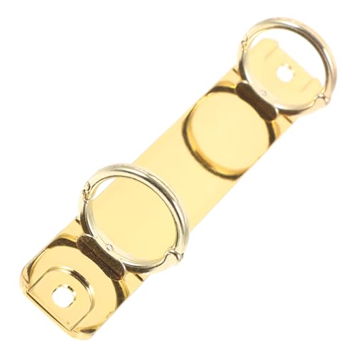 CLISPEED Metall Loseblatt Binder Mechanismus Ringordner DIY Buchklammer Robust Langlebig O Ring Goldfarbig Flexibel Erweiterbar für Kleine Dokumente und Notizbücher CLISPEED Metall Loseblatt Binder Mechanismus Ringordner DIY Buchklammer Robust Langlebig O Ring Goldfarbig Flexibel Erweiterbar für Kleine Dokumente und Notizbücher von CLISPEED