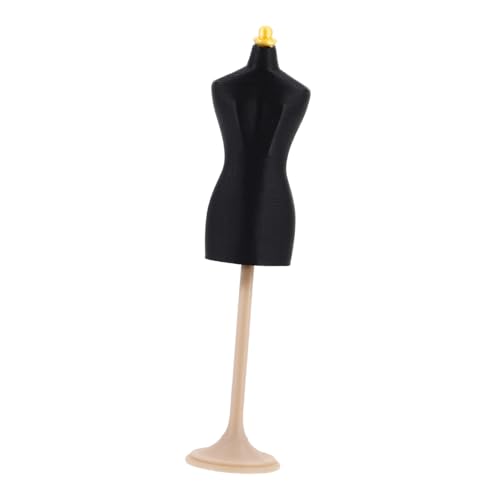 CLISPEED Miniatur Puppenständer Schwarz Stabiler Puppenkleiderhalter mit Standfuß Vielseitig für Puppenkleidung Schmuck und Accessoires Tragbar und Leicht für Puppenhaus Display CLISPEED Miniatur Puppenständer Schwarz Stabiler Puppenkleiderhalter mit Standfuß Vielseitig für Puppenkleidung Schmuck und Accessoires Tragbar und Leicht für Puppenhaus Display von CLISPEED
