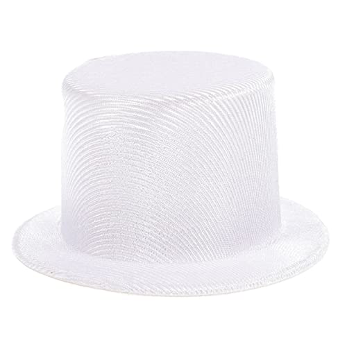 CLISPEED Miniatur Schneemann Zylinderhut Weiß Partyhut für Puppen DIY Bastelbedarf Weihnachtsdeko Kleine Handgefertigte Festliche Accessoires von CLISPEED