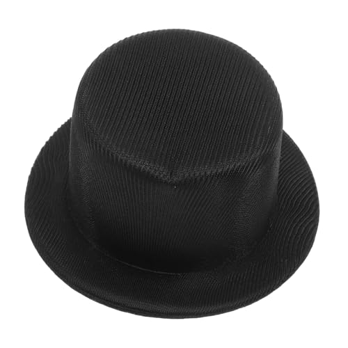 CLISPEED Miniatur Schwarzer Zylinderhut DIY Bastelbedarf Partydeko Puppenzubehör Langlebig Kawaii Tiny Hats für Weihnachtsfeier Schneemann Dekoration von CLISPEED