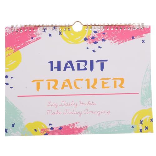 CLISPEED Monatlicher Gewohnheitstracker Planer Undatierter Habit Tracker Kalender Metallbindung für Workout und Tägliche Gewohnheiten Tragbar und Wiederverwendbar Einfach CLISPEED Monatlicher Gewohnheitstracker Planer Undatierter Habit Tracker Kalender Metallbindung für Workout und Tägliche Gewohnheiten Tragbar und Wiederverwendbar Einfach von CLISPEED