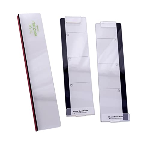 CLISPEED Monitor Memo Board Teilig Transparent Selbstklebende Notiztafel für Computerbildschirm Praktische Seitenhalterung für Memo Pads und Handy Einfache ohne Werkzeug Schreibtisch CLISPEED Monitor Memo Board Teilig Transparent Selbstklebende Notiztafel für Computerbildschirm Praktische Seitenhalterung für Memo Pads und Handy Einfache ohne Werkzeug Schreibtisch von CLISPEED