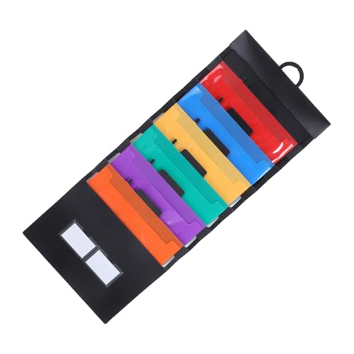 CLISPEED Multifunktionaler Rainbow aktenordner mit Fächern Hängender Wand organizer aus Kunststoff Erweiterbar Farbenfrohes Design für Büro Praktische Dokumentenaufbewahrung von CLISPEED