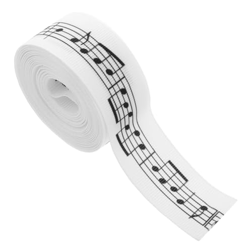 CLISPEED Musiknoten Geschenkband Yards Satinband Breit Elegantes Geschenkband mit Notenmotiv Für Geburtstags Feiertagsverpackungen Weiches Langlebiges Dekoband CLISPEED Musiknoten Geschenkband Yards Satinband Breit Elegantes Geschenkband mit Notenmotiv Für Geburtstags Feiertagsverpackungen Weiches Langlebiges Dekoband von CLISPEED