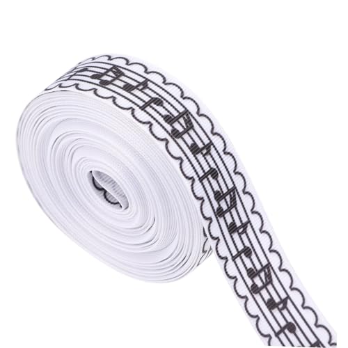 CLISPEED Musiknoten Geschenkband aus Polyester Doppelseitig Bedruckt Weiches Leichtes Material DIY Schleifenband für Haaraccessoires Geschenkverpackung und Festliche Dekoration CLISPEED Musiknoten Geschenkband aus Polyester Doppelseitig Bedruckt Weiches Leichtes Material DIY Schleifenband für Haaraccessoires Geschenkverpackung und Festliche Dekoration von CLISPEED