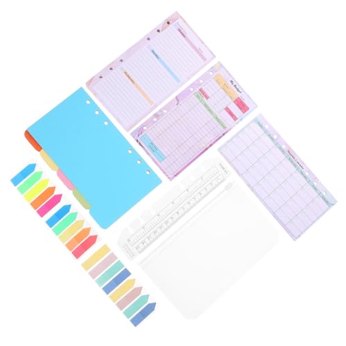 CLISPEED Nachfüllpapier für Ringbuch Planer Kariert Blanko Multifunktionale Loose Leaf Einlagen für Studium Büro Notizen Leicht Robust Einfach zu Organisieren von CLISPEED