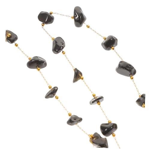 CLISPEED Natürliche Kristallperlen Strang Edelstahl Schwarz Dauerhafte Farbe Schmuckperlen für DIY Kette Selber Machen Armband Basteln Festliche Dekoration CLISPEED Natürliche Kristallperlen Strang Edelstahl Schwarz Dauerhafte Farbe Schmuckperlen für DIY Kette Selber Machen Armband Basteln Festliche Dekoration von CLISPEED