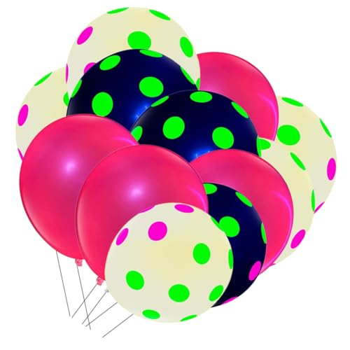 CLISPEED Neonballons Mit Fluoreszierenden Punkten Leuchtende Luftballons Für Hochzeits Und Partydekoration Leuchten Im Dunkeln Bunte Ballons Für Feste CLISPEED Neonballons Mit Fluoreszierenden Punkten Leuchtende Luftballons Für Hochzeits Und Partydekoration Leuchten Im Dunkeln Bunte Ballons Für Feste von CLISPEED