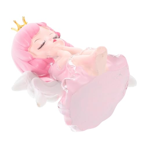 CLISPEED Niedlicher Engel Mädchen Tortendeko Miniatur Kuchen Deko für Geburtstag Shower Party Rosa Harz Cake Topper Mädchen Dekoration CLISPEED Niedlicher Engel Mädchen Tortendeko Miniatur Kuchen Deko für Geburtstag Shower Party Rosa Harz Cake Topper Mädchen Dekoration von CLISPEED