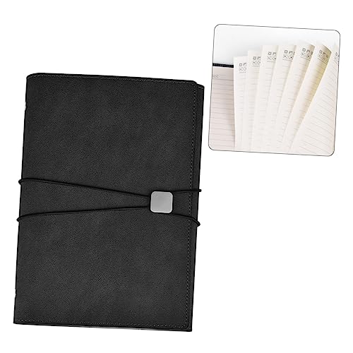 CLISPEED Notizbuch mit Band Kreatives Tagebuch aus PU Fach Nachfüllbares Notizheft mit Stifthalter für Büro Reisen CLISPEED Notizbuch mit Band Kreatives Tagebuch aus PU Fach Nachfüllbares Notizheft mit Stifthalter für Büro Reisen von CLISPEED