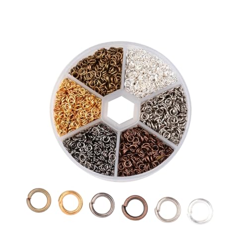 CLISPEED Offene Jump Ringe Biegeringe aus Eisen Bunte DIY Schmuckverbinder für Ohrringe Armbänder Halsketten Langlebige Bastelringe für Herrenarmbänder und Schlüsselanhänger CLISPEED Offene Jump Ringe Biegeringe aus Eisen Bunte DIY Schmuckverbinder für Ohrringe Armbänder Halsketten Langlebige Bastelringe für Herrenarmbänder und Schlüsselanhänger von CLISPEED
