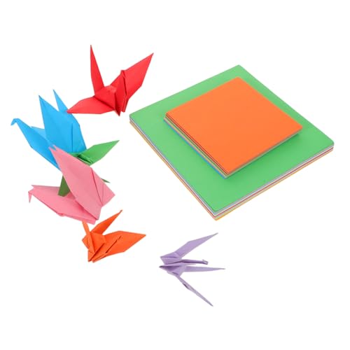 CLISPEED Origami Papier Bunte Quadratische Blätter Doppelseitig für DIY Basteln Handgemachte Origami Kunstwerke für Feiertagskarten und Klassenaktivitäten CLISPEED Origami Papier Bunte Quadratische Blätter Doppelseitig für DIY Basteln Handgemachte Origami Kunstwerke für Feiertagskarten und Klassenaktivitäten von CLISPEED