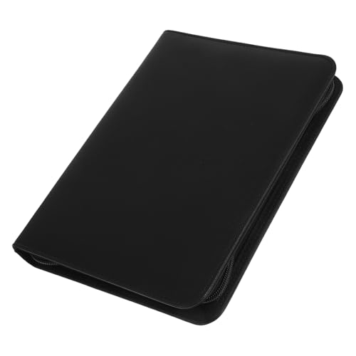 CLISPEED PU Leder Zipper Portfolio Organizer mit Ringbuchfunktion Business Binder mit Reißverschluss Dokumentenmappe mit Fächern Eleganter Padfolio für Damen und Nutzer für Büro und CLISPEED PU Leder Zipper Portfolio Organizer mit Ringbuchfunktion Business Binder mit Reißverschluss Dokumentenmappe mit Fächern Eleganter Padfolio für Damen und Nutzer für Büro und von CLISPEED