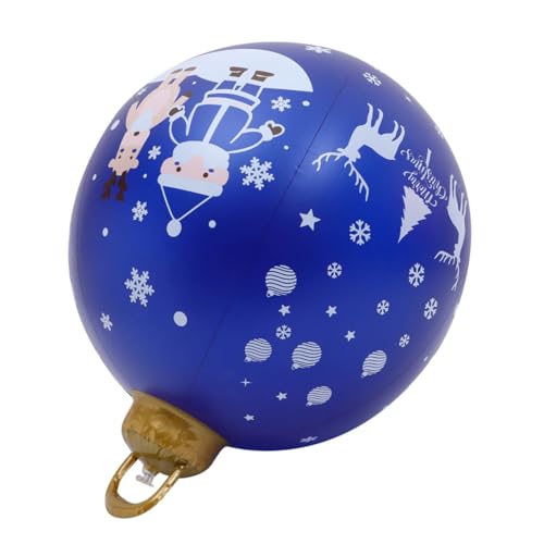 CLISPEED PVC Weihnachts Inflatable Ball Wetterfeste Outdoor Deko Faderesistente Bunte Weihnachtskugel Leichter Aufblasbarer Gartenschmuck Platzsparend Lagerbar für Festtagsdekoration CLISPEED PVC Weihnachts Inflatable Ball Wetterfeste Outdoor Deko Faderesistente Bunte Weihnachtskugel Leichter Aufblasbarer Gartenschmuck Platzsparend Lagerbar für Festtagsdekoration von CLISPEED