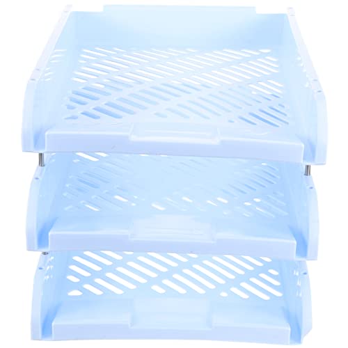 CLISPEED Papierablage Schreibtisch Organizer Stufiger Dokumentenhalter Stapelbare Briefablage für Büro Schule aus Hochwertigem und Optimal zur Aufbewahrung von Unterlagen und CLISPEED Papierablage Schreibtisch Organizer Stufiger Dokumentenhalter Stapelbare Briefablage für Büro Schule aus Hochwertigem und Optimal zur Aufbewahrung von Unterlagen und von CLISPEED