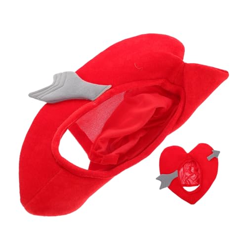 CLISPEED Valentinstag Cosplay Herz Kopfbedeckung Performance Hut Bequemer Gefüllter Kostümhut CLISPEED Valentinstag Cosplay Herz Kopfbedeckung Performance Hut Bequemer Gefüllter Kostümhut von CLISPEED