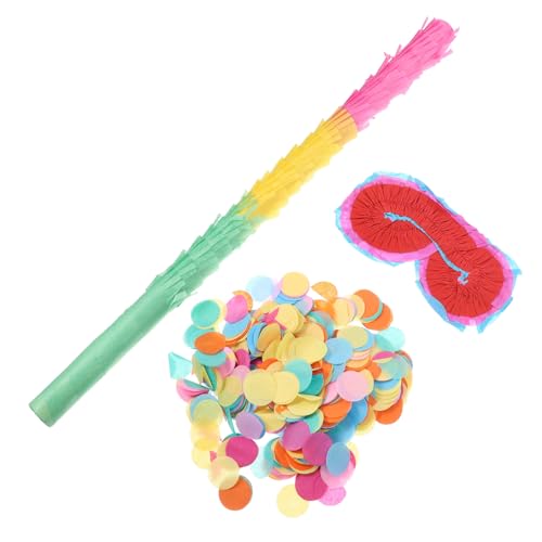 CLISPEED Pinata Zubehör Teilig mit Buntem Papierkonfetti Leichtem und Lustigen Partybrillen für Kindergeburtstag Spielspaß und Party Unterhaltung CLISPEED Pinata Zubehör Teilig mit Buntem Papierkonfetti Leichtem und Lustigen Partybrillen für Kindergeburtstag Spielspaß und Party Unterhaltung von CLISPEED