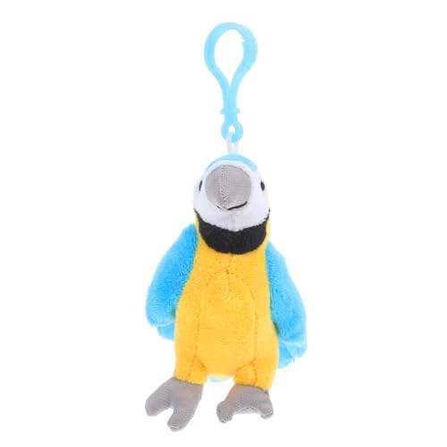 CLISPEED Plüsch -papageienanhänger Nymphensittich Stofftier Gefüllter Papagei Plüschtier Ente Schlüsselanhänger Papagei Stofftier Papagei Vogel Plüsch Baumwolle Blue von CLISPEED