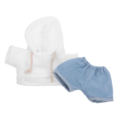 CLISPEED Plüschpuppen Bekleidungsset Hoodie Und Hose Für Puppen Süße Kleidung Für Plüschtiere Outfit Für Junge Mädchen Spielspaß von CLISPEED