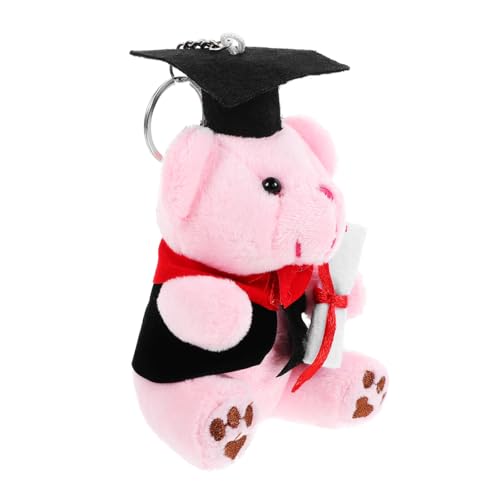 CLISPEED Plüschtier-Anhänger cuddly toy little bear Bär Puppe Schlüsselanhänger Schlüssel hängende Verzierung Plüschbär Schlüsselanhänger Charms Schlüsselanhänger mit ausgestopftem Bären von CLISPEED