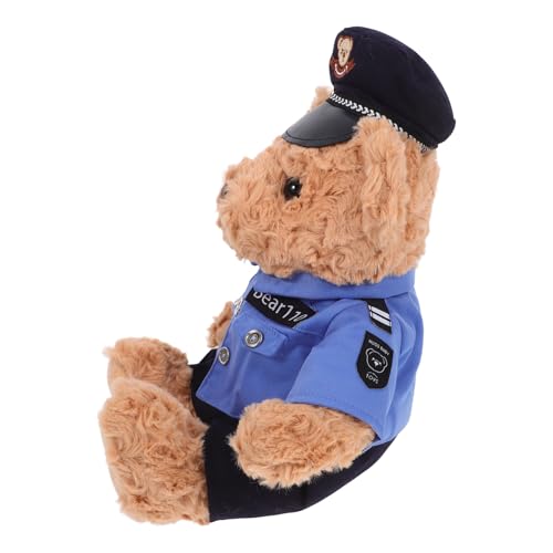 CLISPEED Polizeibärenpuppe Kuscheltier Für Freundin Simulieren Neugeborenes Kind Bärendekor Personal Teenager Realistisch Mädchen Kuscheltiere Für Freundin Sachen Kuscheltiere Bär Plüsch von CLISPEED