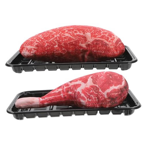 CLISPEED 2sätze Teiliges Realistisches Künstliches Rindfleisch Steak Modell Für Dekoration Und Fotografie Lebensechte Fleischornamente Für Heim Und Küche CLISPEED 2sätze Teiliges Realistisches Künstliches Rindfleisch Steak Modell Für Dekoration Und Fotografie Lebensechte Fleischornamente Für Heim Und Küche von CLISPEED