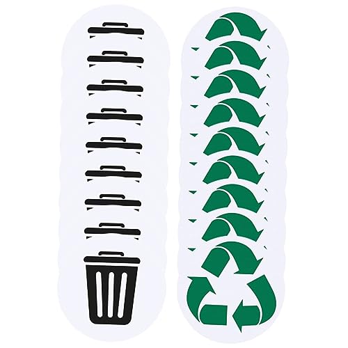 CLISPEED Recycling Aufkleber Set für Abfalleimer Selbstklebende Etiketten für Mülltrennung mit Mattem Finish Geeignet für Zuhause Büro und Plätze CLISPEED Recycling Aufkleber Set für Abfalleimer Selbstklebende Etiketten für Mülltrennung mit Mattem Finish Geeignet für Zuhause Büro und Plätze von CLISPEED