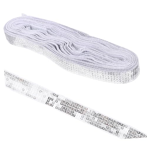 CLISPEED Reihige Glitzernde Paillettenborte Silber Dekorative Bastelborte zum Zuschneiden Multifunktionale Verzierungsborte für Kleidung Hochzeitsdeko DIY Kostüme Textilgestaltung CLISPEED Reihige Glitzernde Paillettenborte Silber Dekorative Bastelborte zum Zuschneiden Multifunktionale Verzierungsborte für Kleidung Hochzeitsdeko DIY Kostüme Textilgestaltung von CLISPEED
