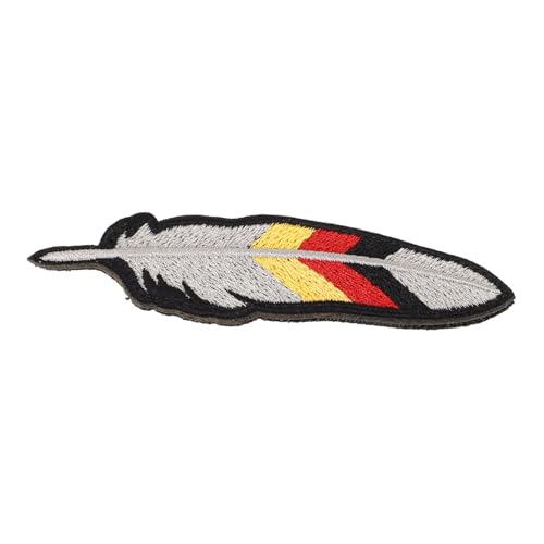CLISPEED Replaceable Polyester Deutschland Flagge Patch mit Federmotiv Dekorativer Haken und Schlaufenverschluss DIY Aufnäher für Jacke Rucksack Hut und Kleidung Langlebig und CLISPEED Replaceable Polyester Deutschland Flagge Patch mit Federmotiv Dekorativer Haken und Schlaufenverschluss DIY Aufnäher für Jacke Rucksack Hut und Kleidung Langlebig und von CLISPEED