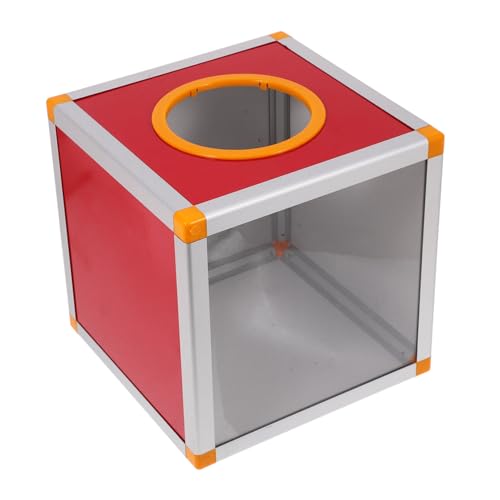 CLISPEED Rote Multifunktions Raffle Box für Partys für Vorschläge Abstimmungen und Spendenaktionen Leicht Aufzubauen Große Kapazität Robuste Materialien von CLISPEED
