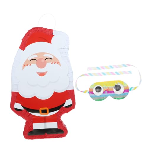 CLISPEED Santa Claus Pinata Teilig mit Augenmaske Leichte Papierdekoration für Weihnachtsfeier Hängende Partydeko zum Befüllen mit Süßigkeiten und Kleinen Geschenken CLISPEED Santa Claus Pinata Teilig mit Augenmaske Leichte Papierdekoration für Weihnachtsfeier Hängende Partydeko zum Befüllen mit Süßigkeiten und Kleinen Geschenken von CLISPEED