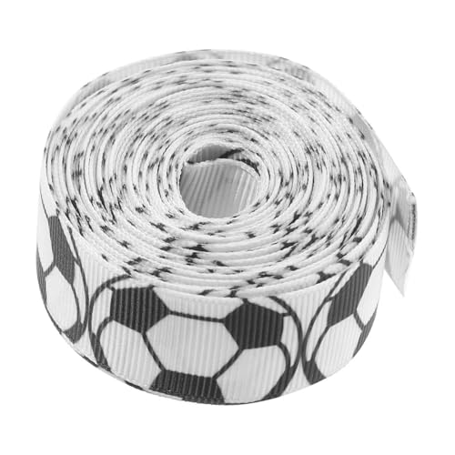 CLISPEED Satinband Fußball Breit Geschenkverpackung Schleifenband für Basteln Dekoration Geschenkband für Party und DIY Kreative Geschenkverpackungen CLISPEED Satinband Fußball Breit Geschenkverpackung Schleifenband für Basteln Dekoration Geschenkband für Party und DIY Kreative Geschenkverpackungen von CLISPEED