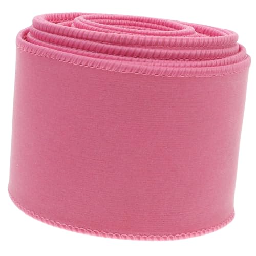 CLISPEED Satinband mit Drahtkante Breit Rosa Bastelband für DIY Schleifen Geschenkverpackung Weihnachtsdeko Scrapbooking und Hochzeitsschmuck von CLISPEED