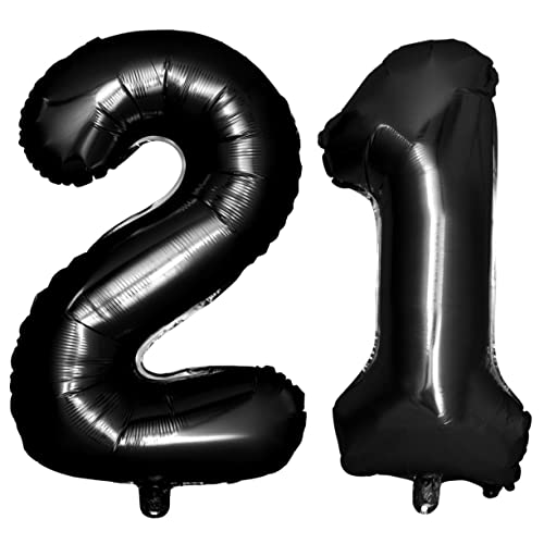 CLISPEED Schwarze Zahlen Folienballons Für Geburtstagsparty Deko Jumbo Ballons Für Jubiläum Pro Packung Partyballons Für Feierlichkeiten von CLISPEED