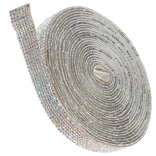 CLISPEED Selbstklebendes Glitzerndes Strassband Reihig Breit DIY Dekorationsband für Kostüme Handwerk Handyhüllen Geschenkboxen und Bekleidungszubehör CLISPEED Selbstklebendes Glitzerndes Strassband Reihig Breit DIY Dekorationsband für Kostüme Handwerk Handyhüllen Geschenkboxen und Bekleidungszubehör von CLISPEED