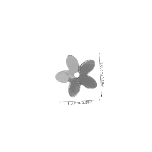 CLISPEED Silberne Lose Pailletten Blumenform PVC DIY Kleidung Zubehör Basteln Schmuck Verzierung für Taschen Handarbeit von CLISPEED
