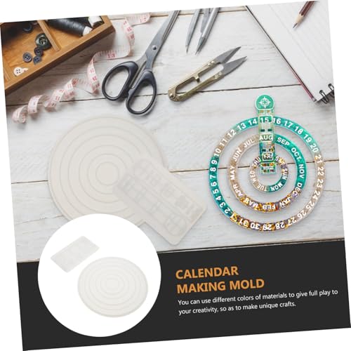 CLISPEED Silikon DIY Mold Kalender Gießform für DIY Bastelprojekte Langlebig Leicht zu Reinigen Vielseitig Verwendbar für Kalenderornamente und Kreative Schmuckgestaltung CLISPEED Silikon DIY Mold Kalender Gießform für DIY Bastelprojekte Langlebig Leicht zu Reinigen Vielseitig Verwendbar für Kalenderornamente und Kreative Schmuckgestaltung von CLISPEED