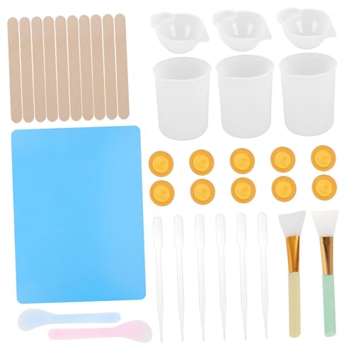 CLISPEED Silikon Messbecher Set Teilig Epoxidharz DIY Gießpulver Basteln Mischbecher und Formwerkzeuge Langlebig Kreativ für Schmuckherstellung und Geschenkideen CLISPEED Silikon Messbecher Set Teilig Epoxidharz DIY Gießpulver Basteln Mischbecher und Formwerkzeuge Langlebig Kreativ für Schmuckherstellung und Geschenkideen von CLISPEED