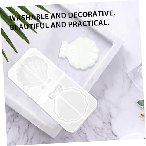 CLISPEED Silikonform Makeup Spiegel Gießform Muschelform DIY Silikonform Faltbarer Schminkspiegel Bastelset Leicht Wiederverwendbar Tragbar für Kreative Handwerksprojekte CLISPEED Silikonform Makeup Spiegel Gießform Muschelform DIY Silikonform Faltbarer Schminkspiegel Bastelset Leicht Wiederverwendbar Tragbar für Kreative Handwerksprojekte von CLISPEED
