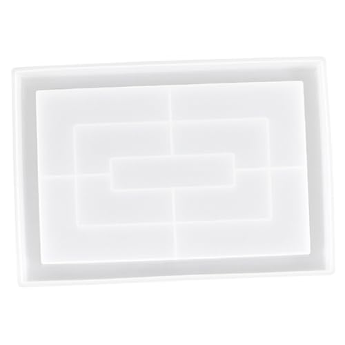 CLISPEED Silikonform für Epoxidharz DIY Multifunktionales Tablett Gießform Non Stick Leicht Entfernbar Kreativ für Snacks Dessert und Dekoration Geeignet CLISPEED Silikonform für Epoxidharz DIY Multifunktionales Tablett Gießform Non Stick Leicht Entfernbar Kreativ für Snacks Dessert und Dekoration Geeignet von CLISPEED