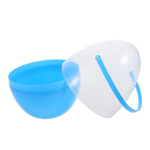 CLISPEED Simulierte Eierdekoration Große Eier Party befüllbar Realistische Eier Künstliche Eier Plastikeier Ostern Osterbrauch Eier Ostern Geschenkideen Osterdeko Jumbo-Eier mit Griffen Abs von CLISPEED
