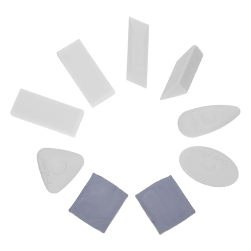 CLISPEED Skizziergummi Set Weißer Radierer für Zeichnen Skizzieren Künstler Schüler Zeichenzubehör Präzise Saubere Entfernung Ohne Rückstände Sanft zum Papier von CLISPEED
