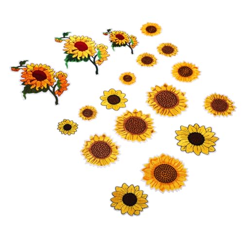 CLISPEED Sonnenblumen Aufnäher Teilig Bügel und Nähbar Stickflecken Applikationen für Jacken Rucksäcke DIY Kleidung Reparatur und Dekoration CLISPEED Sonnenblumen Aufnäher Teilig Bügel und Nähbar Stickflecken Applikationen für Jacken Rucksäcke DIY Kleidung Reparatur und Dekoration von CLISPEED