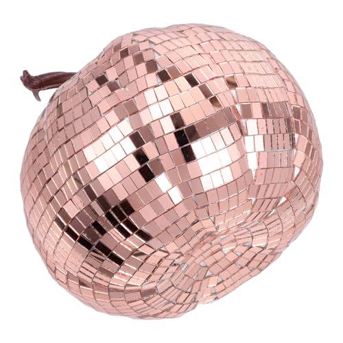CLISPEED Spiegeloberfläche Disco Kürbis Dekoration Kunstglas Figur für Halloween und Party Stilvolle Tischdekoration für Festliche Anlässe von CLISPEED