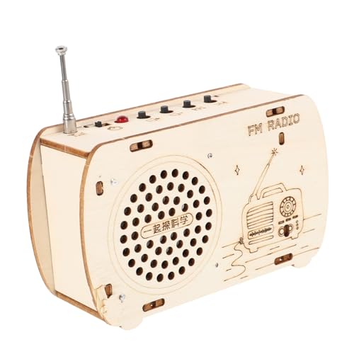 CLISPEED Stem Holzbausatz DIY Radio Bausatz Pädagogisches Wissenschaftsspielzeug Elektronik Experiment Bauen Fördert Kreativität Problemlösung Jungen Mädchen CLISPEED Stem Holzbausatz DIY Radio Bausatz Pädagogisches Wissenschaftsspielzeug Elektronik Experiment Bauen Fördert Kreativität Problemlösung Jungen Mädchen von CLISPEED